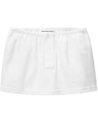 Alexander Wang - Rok Met Elastische Tailleband En Knopen - Lyst