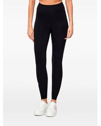 EA7 - Logo-Print Leggings - Lyst