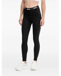 DKNY - Logo Waistband Leggings - Lyst