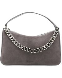 Twinset - Liliane Suède Schoudertas Verfraaid Met Ketting - Lyst