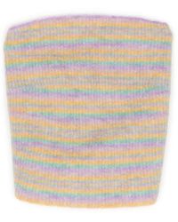 Kiko Kostadinov - Striped Brushed-Effect Scarf - Lyst