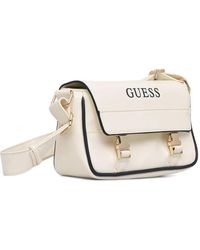 Guess - Logo-Print Buckle-Fastening Shoulder Bag - Lyst
