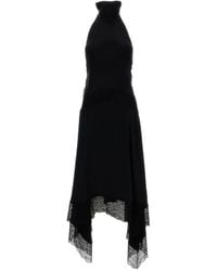 ANDAMANE - Tish Lace-Trim Handkerchief-Hem Maxi Dress - Lyst