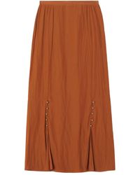 Lanvin - Jupe Plissée À Boutons Décoratifs - Lyst