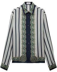 Versace - Printed Silk Crêpe De Chine Regular Shirt - Lyst