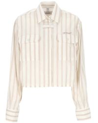 Off-White c/o Virgil Abloh - Gestreept Blouse Met Zak - Lyst