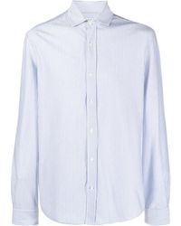 Brunello Cucinelli - Chemise Rayée À Manches Longues - Lyst