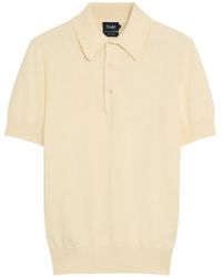 Drake's - Short-Sleeve Knitted Polo Shirt - Lyst
