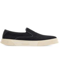 Ferragamo - Sneakers Con Motivo Gancini Jacquard - Lyst