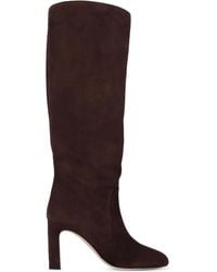 Stuart Weitzman - Botas de ante con tacón cuadrada de 85 mm - Lyst