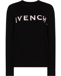 Givenchy - Pull en cachemire à logo intarsia - Lyst
