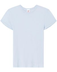 RE/DONE - T-shirt en coton à col rond - Lyst