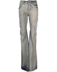 Rick Owens - Straight Bias Jeans With Medium Rise - Lyst