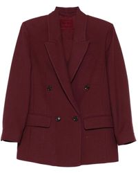 Marella - Double-Breasted Flap-Pocket Jacket - Lyst