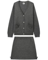 B+ AB - Bow-Detailed Knitted Skirt Set - Lyst