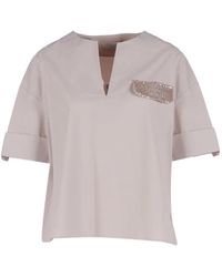 Antonelli - V-Neck Blouse - Lyst
