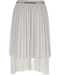 Lacoste - Pleated Midi Skirt - Lyst