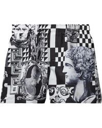 Versace - Short De Bain À Imprimé Graphique - Lyst