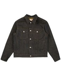 Naked & Famous - Citrus Kasuri Selvedge Button Denim Jacket - Lyst