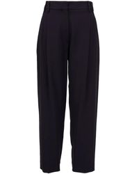 Brunello Cucinelli - Box-Pleat High-Waisted Trousers - Lyst