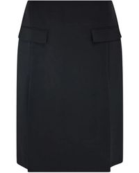 Ferragamo - Midi-Rok Met Dubbele Split - Lyst