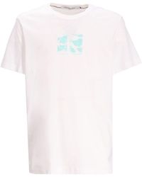 Calvin Klein - Katoenen T-shirt Met Grafische Print - Lyst