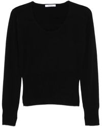 Max Mara - Ribbed-Knit Scoop-Neck Sweater - Lyst