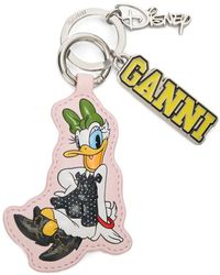 Ganni - X Disney Daisy Duck Keyring - Lyst