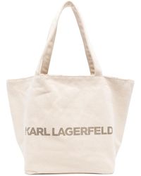 Karl Lagerfeld - モノグラム リバーシブル ハンドバッグ - Lyst