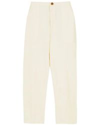 Skall Studio - Garden Cotton Straight Trousers - Lyst