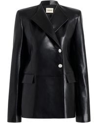 KHAITE - Button Lambskin Jacket - Lyst