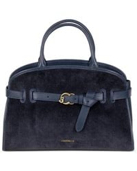 Coccinelle - Sabine Corduroy-Effect Leather Tote Bag - Lyst