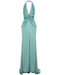 ROSERRY - Sienna Twist-Front Halterneck Maxi Dress - Lyst