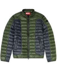 DIESEL - Doudoune À Design Color-Block - Lyst