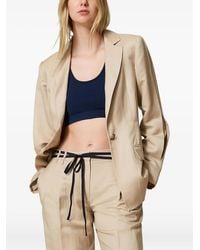 Twinset - Pleated-Detail Blazer - Lyst