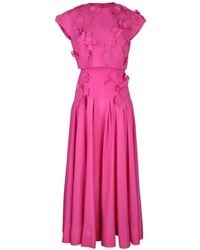 Acler - Tanby Floral-Appliqué Dress - Lyst