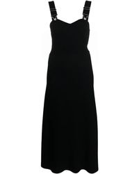 Moschino - Flared Knitted Midi Dress - Lyst