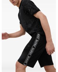 Guess - Logo-Tape Drawstring Shorts - Lyst