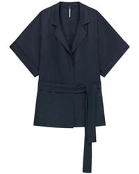 Liviana Conti - Belted Short-Sleeve Jacket - Lyst