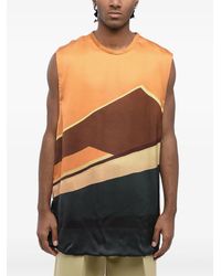 Jil Sander - Gas Station Geometric-Print Tank Top - Lyst