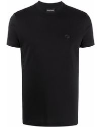Emporio Armani - T-shirts And Polos Black - Lyst
