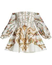 CAMILLA - Floral-Print Off-Shoulder Dress - Lyst