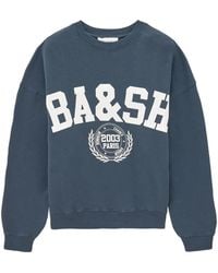 Ba&sh - Benjamin Logo-Print Drop-Shoulder Sweatshirt - Lyst