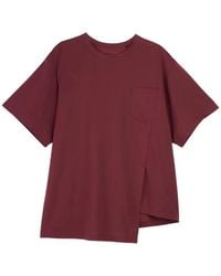 Y-3 - Asymmetric Pocket-Detail T-Shirt - Lyst