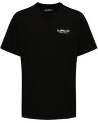 NAHMIAS - T-Shirt mit Logo-Stickerei - Lyst