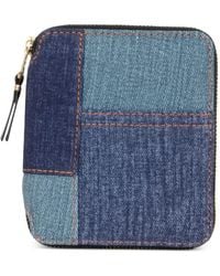 Comme des Garçons - Patchwork-Denim Zip-Around Wallet - Lyst