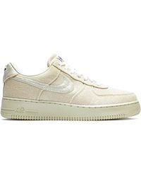 Nike - X Stussy Air Force 1 Low "Fossil" Sneakers - Lyst