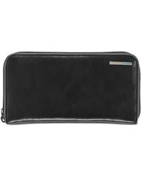 Piquadro - Zip-Around Leather Wallet - Lyst