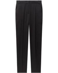 Another Tomorrow - Peg Pleated Trousers - Lyst
