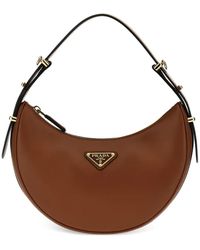 Prada - Arquè Adjustable Leather Shoulder Bag - Lyst